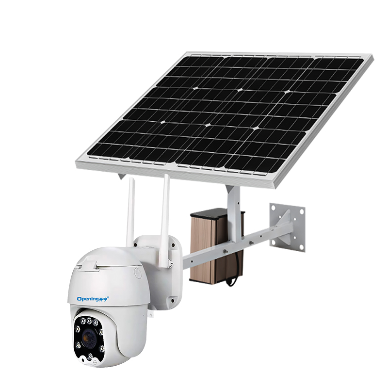 4G无线太阳能供电监控小球系统