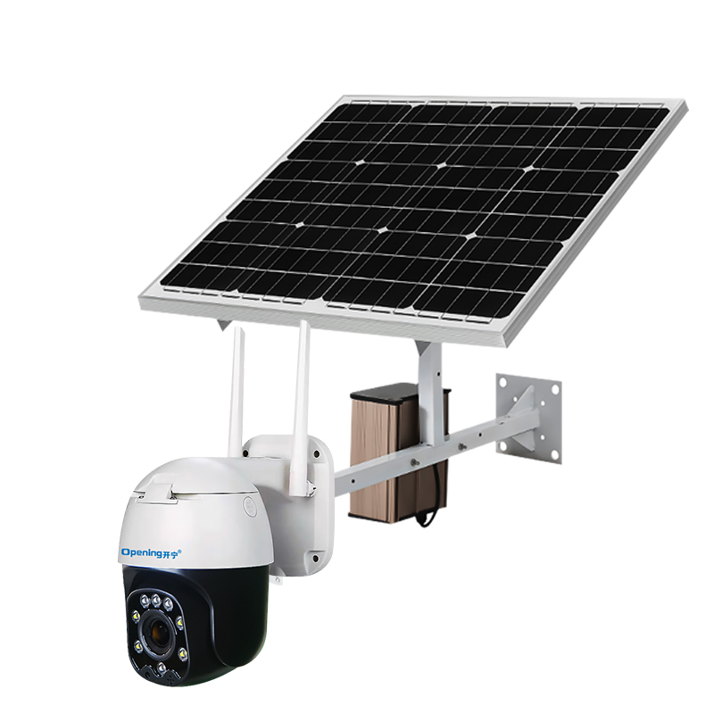 4G太阳能供电自动变焦监控系统
