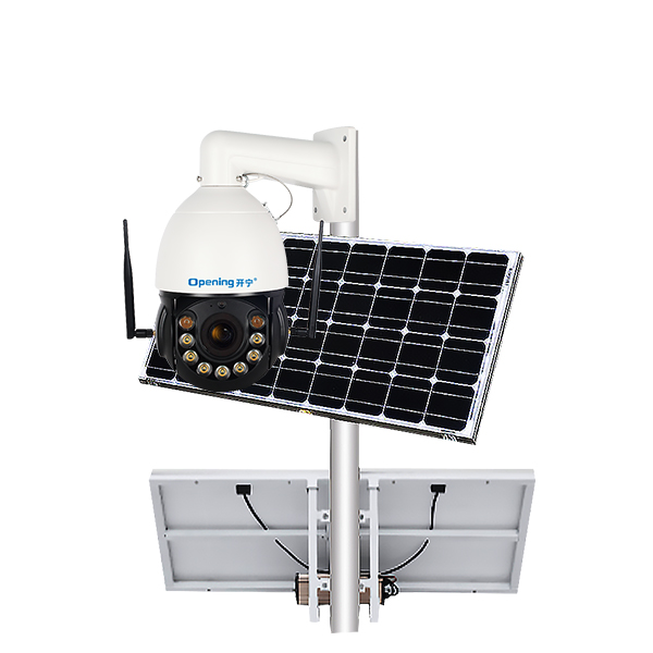 4G无线网络球机太阳能供电监控系统 